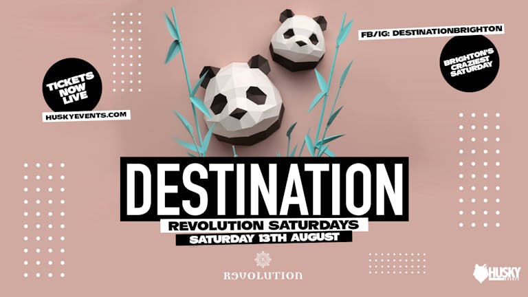 Destination x Revolution Saturdays ➤ LED & VIP ➤ 13.08.22