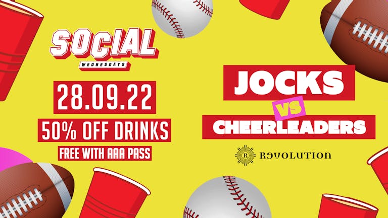Jocks vs Cheerleaders | Social Wednesdays | FREE with AAA Pass