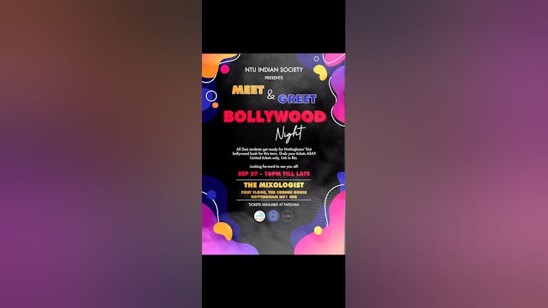 BOLLYWOOD NIGHT BY INDIAN SOCIETY 