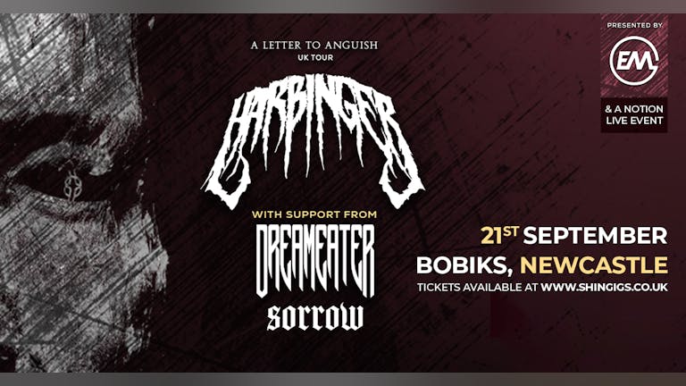 (SOLD OUT) Harbinger + Dreameater & Sorrow | Bobiks in Newcastle Upon Tyne