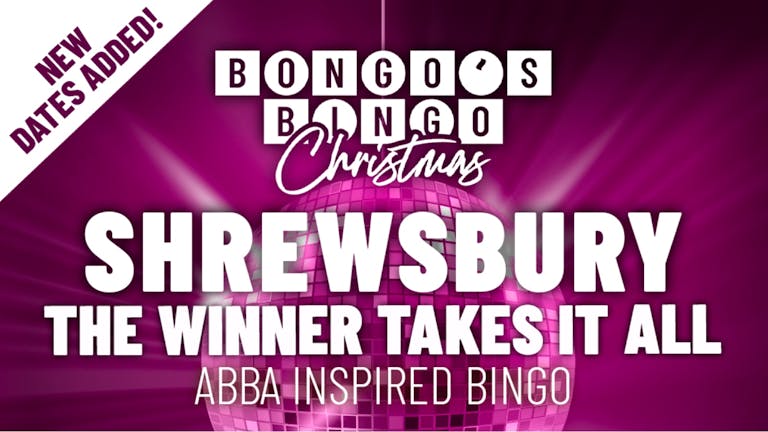 CHRISTMAS BONGO'S BINGO "THE WINNER TAKES IT ALL" - LAST FEW TICKETS!(LIVE)