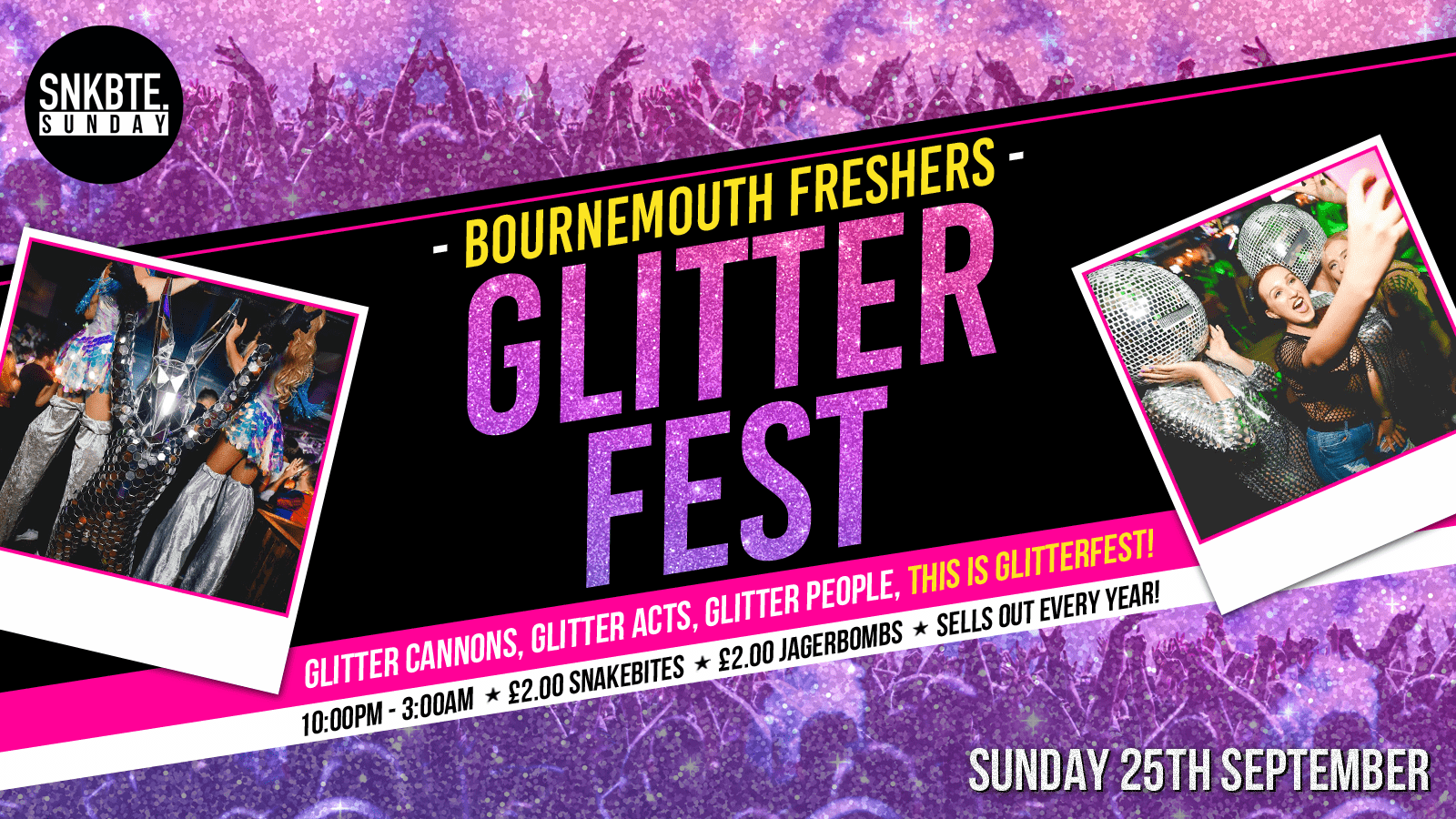 BOURNEMOUTH FRESHERS GLITTERFEST 2022!