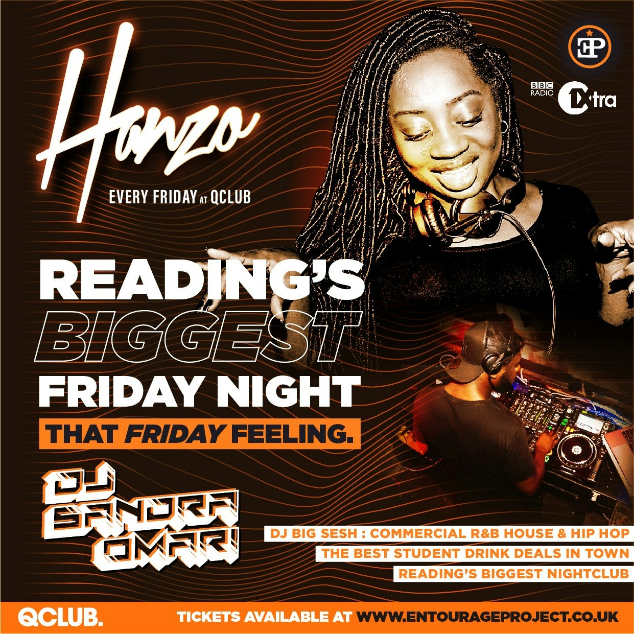 HANZO (Reading’s Biggest Friday Night) – DJ Sandra Omari