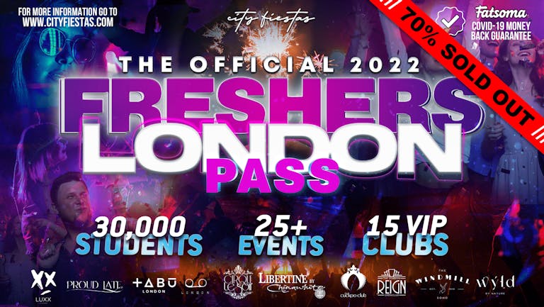 THE LONDON 2022 VIP FRESHERS PASS- THE CITY'S MOST EXCLUSIVE NIGHTCLUBS 😎