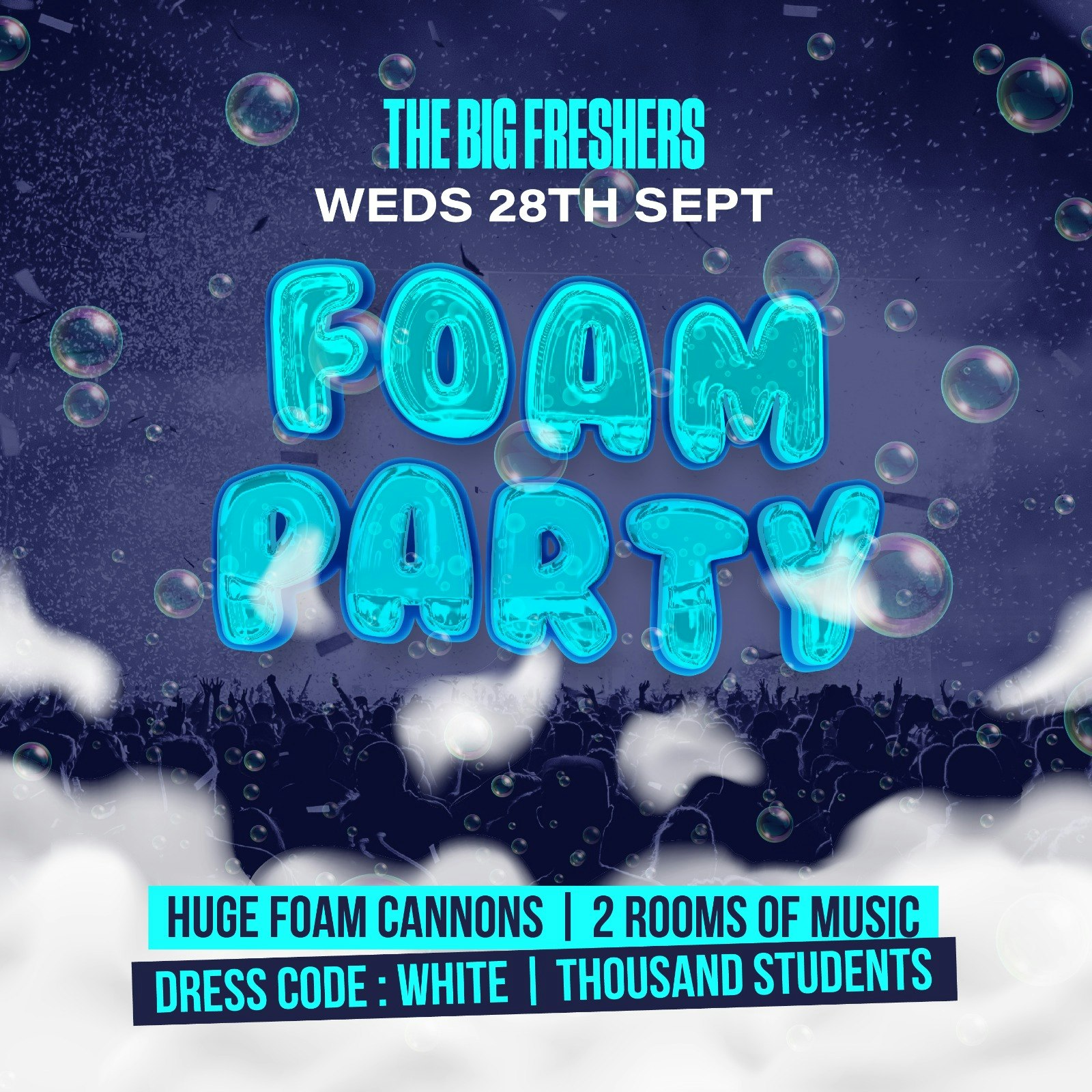 Freshers Foam Party @ QCLUB