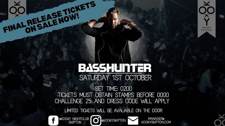 KookyVision Presents Basshunter Saturday 1st October