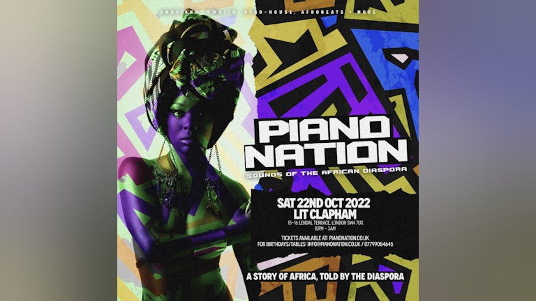 PIANO NATION - London's Biggest Amapiano Party