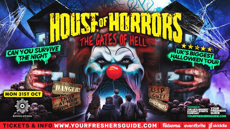 House of Horrors @ Revolution | Loughborough Halloween 2022 - LAST 50 TICKETS 🚨