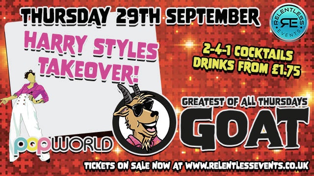 UCB PHYSIO SOC – ‘Harry Styles Takeover’  at Popworld Birmingham