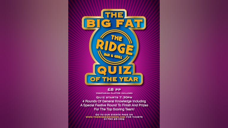 The Big Fat Ridge Quiz III