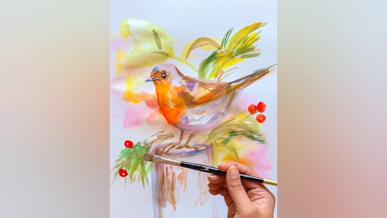 Paint a Robin- Watercolour Workshop at beautiful Walsall Arboretum