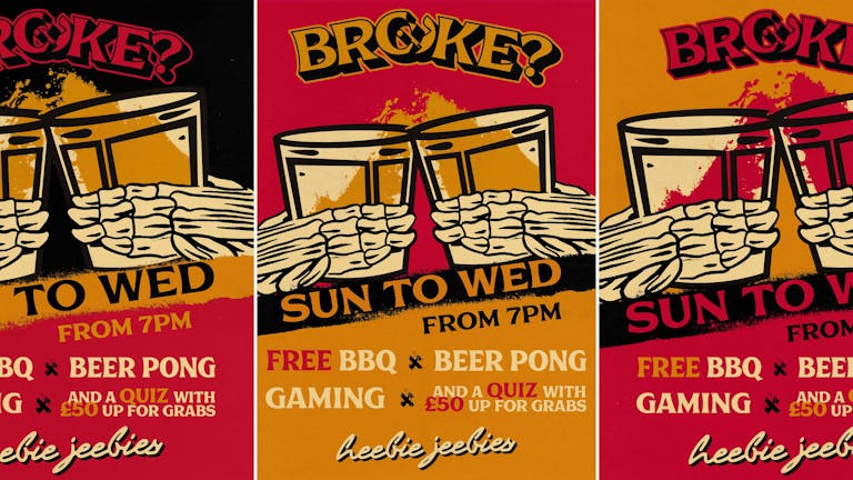 💸 Broke? 💸 Free BBQ, Free Beer Pong, Free Arcade Games