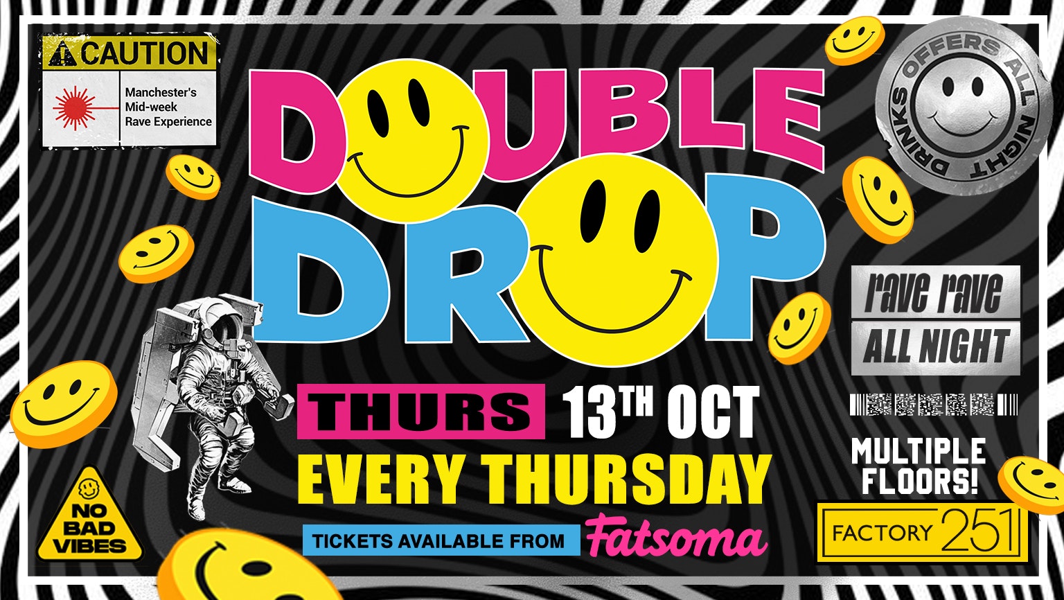 DOUBLE DROP ⚠️ FACTORY  | MCR’S BIGGEST RAVE THURSDAY 🚧