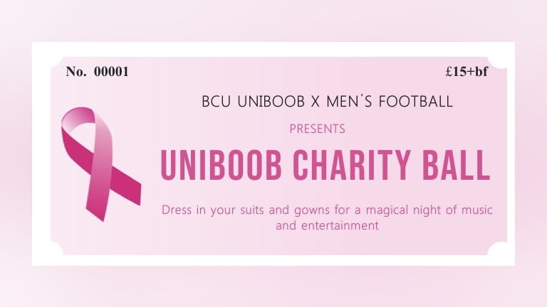 BCU UNIBOOB x Men’s Football Charity Ball