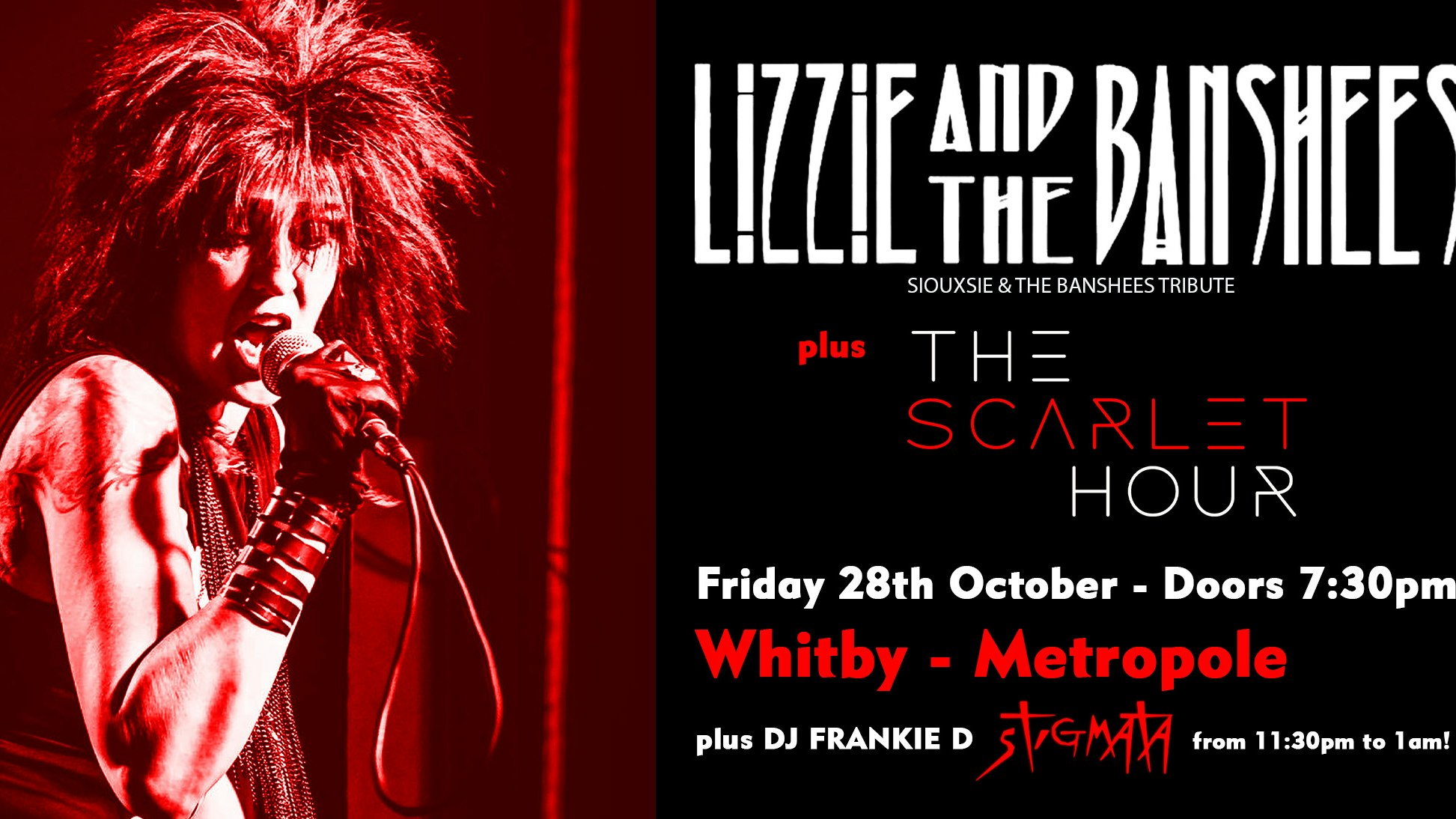 LIZZIE & THE BANSHEES – The Ultimate Siouxsie & The Banshees Tribute + The Scarlet Hour