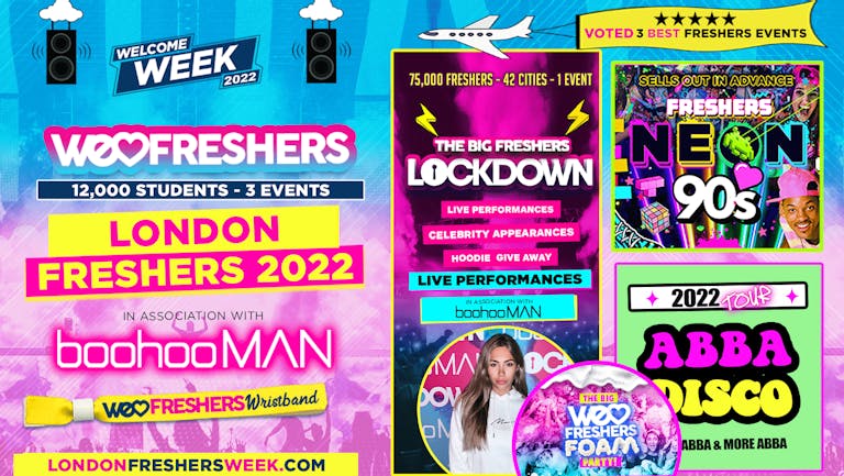 WE LOVE LONDON FRESHERS ULTIMATE WRISTBAND! In Association with BoohooMAN! - 90% SOLD OUT!!