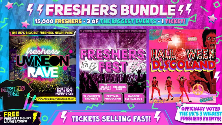 HULL FRESHERS BUNDLE (OVER 85% SOLD OUT!) THE OFFICIAL Ultimate Freshers Experience! Hull Freshers 2022