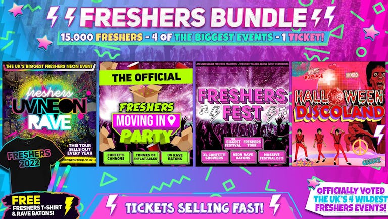 BATH FRESHERS BUNDLE (OVER 90% SOLD OUT!) THE OFFICIAL Ultimate Freshers Experience! Bath Freshers 2022