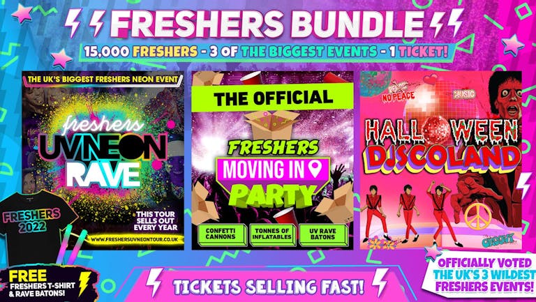 SOUTHAMPTON FRESHERS BUNDLE (FLASH SALE - 30% OFF TICKETS!) THE OFFICIAL Ultimate Freshers Experience! Southampton Freshers 2022