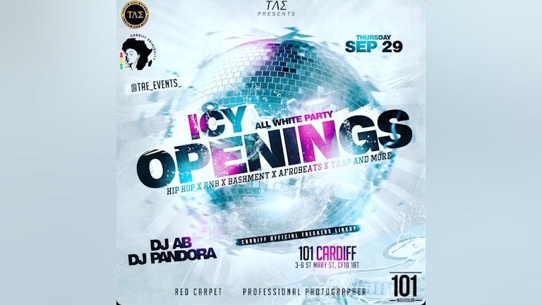 Cardiff Uni ACS x TAE Events Icy Openings 