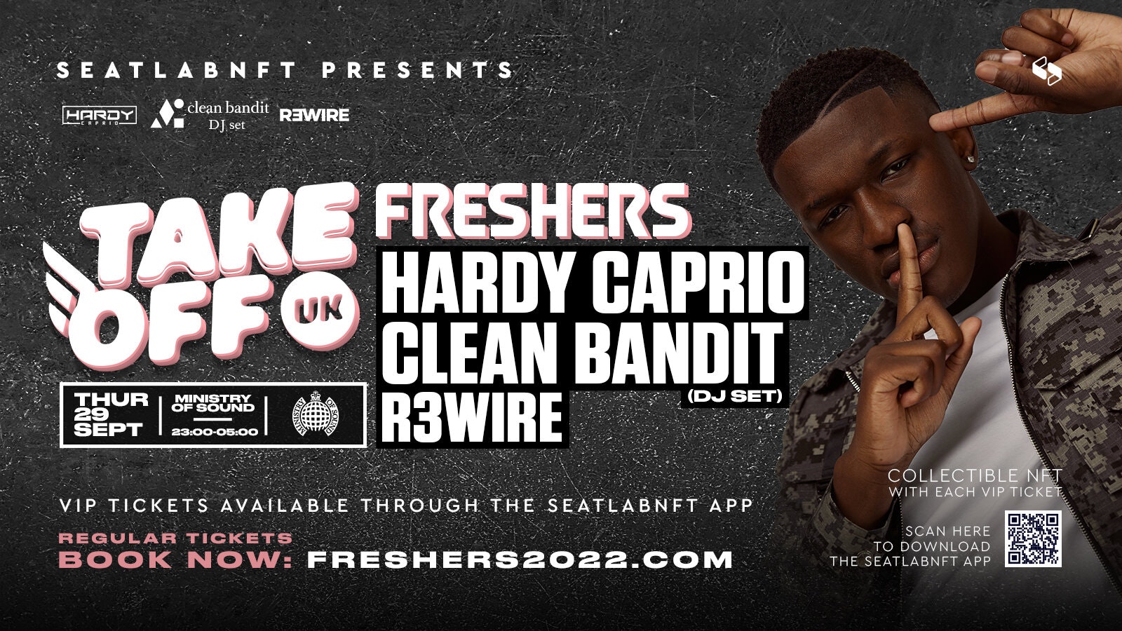 Take Off UK Freshers Rave at Ministry of Sound – Hardy Caprio, Clean Bandit & More!