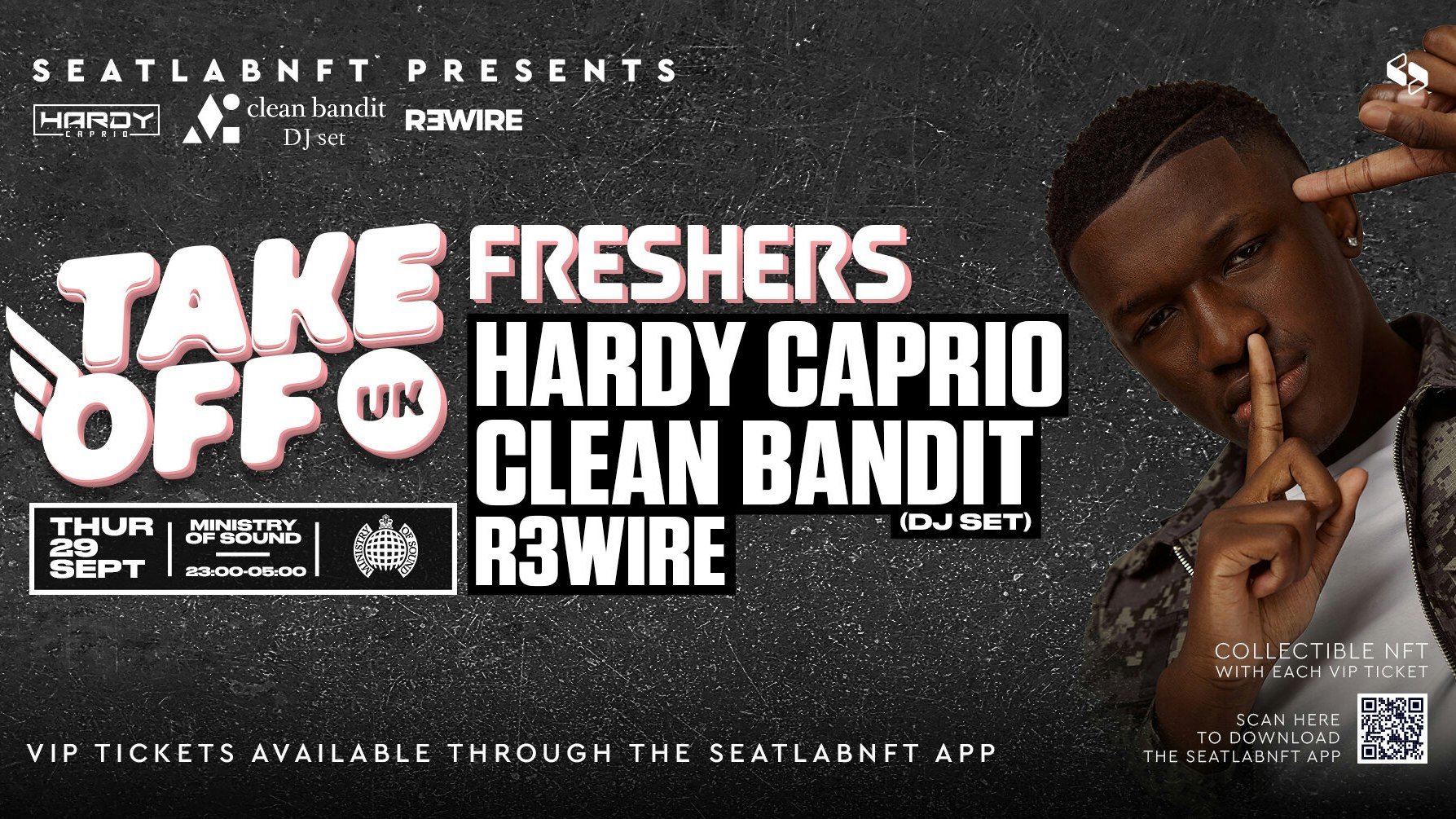 Take Off Freshers Rave at Ministry of Sound ft Hardy Caprio, Clean Bandit & more!