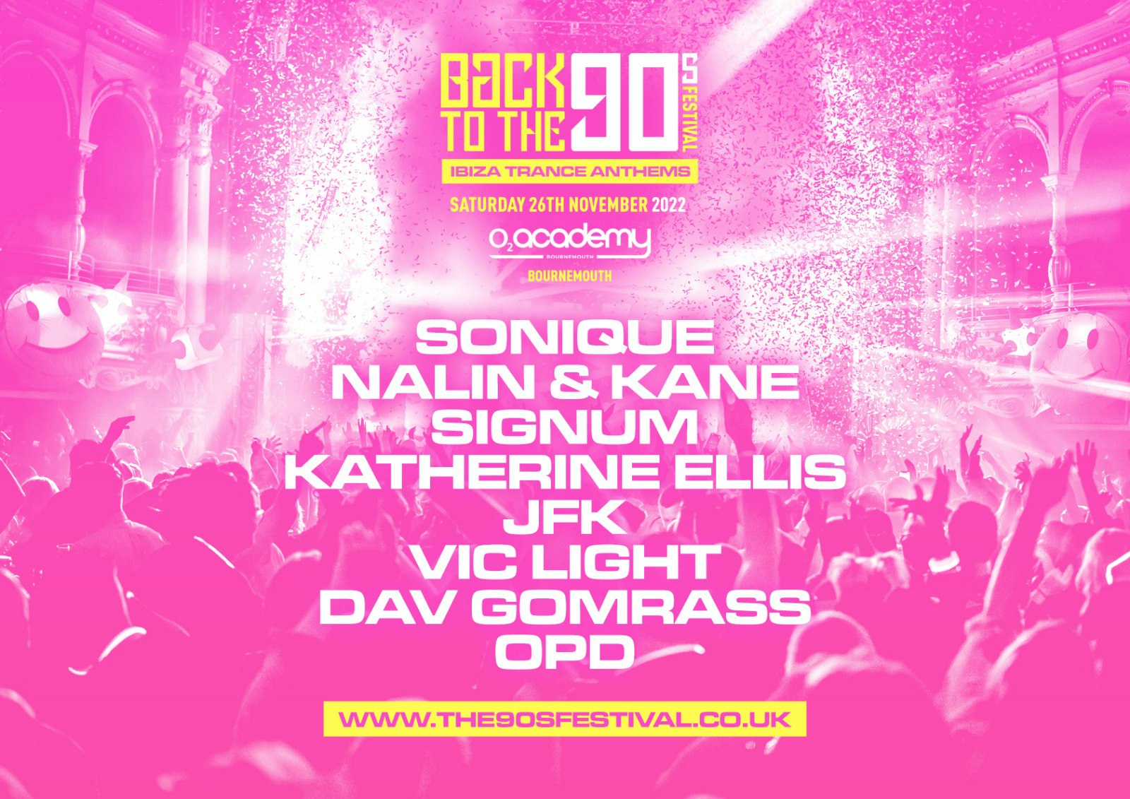 Back To The 90s Festival – Ibiza Trance Anthems – Bournemouth – VIP Tickets [FINAL 20!]