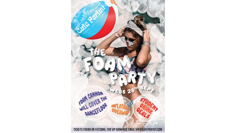 The Freshers Foam Party! //Café Parfait Freshers Event //