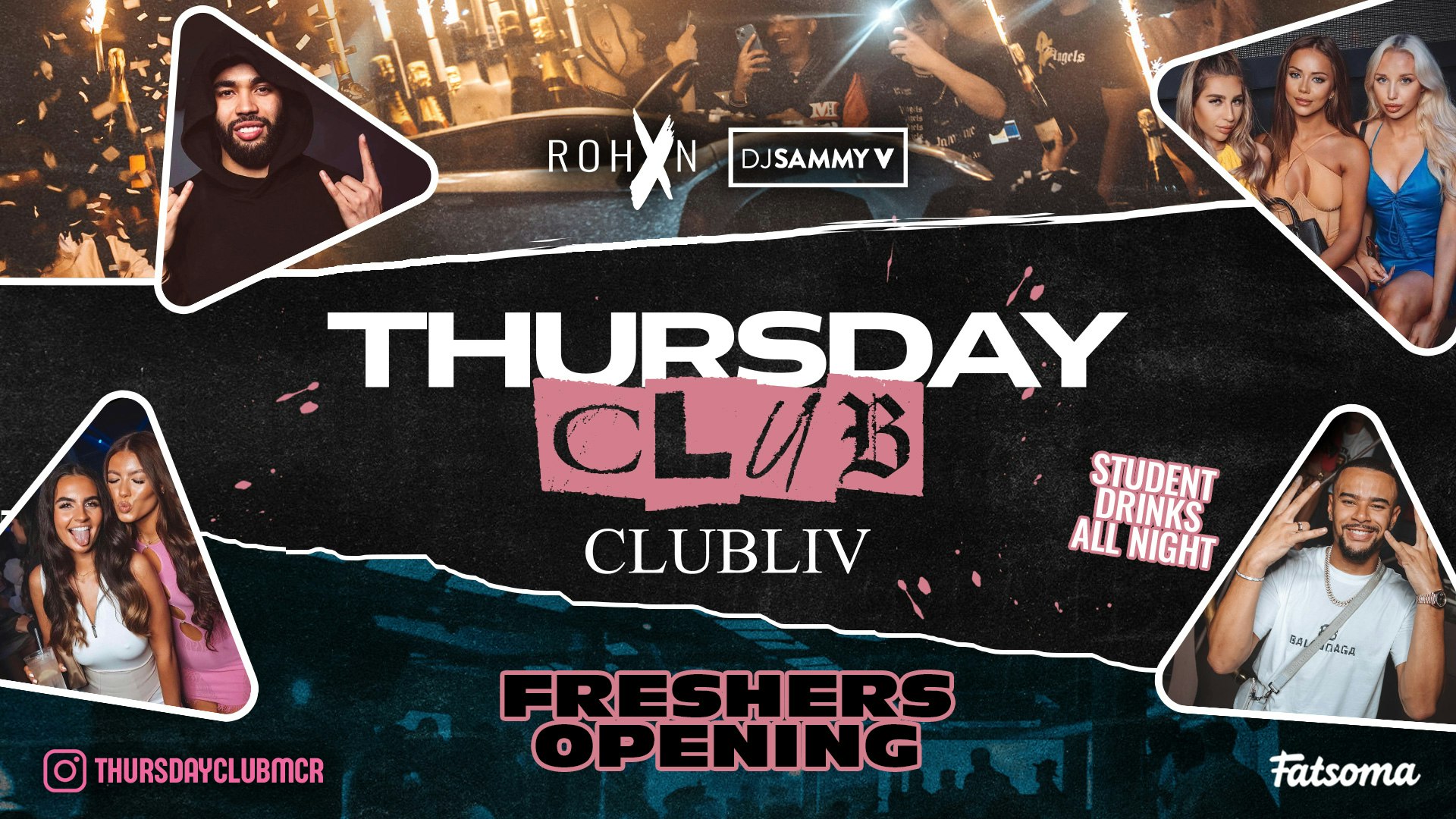 THURSDAY CLUB ⭐️ MANCHESTER FRESHERS ⭐️ CLUB LIV – Manchester’s Hottest Thursday 🔥 FREE TICKETS