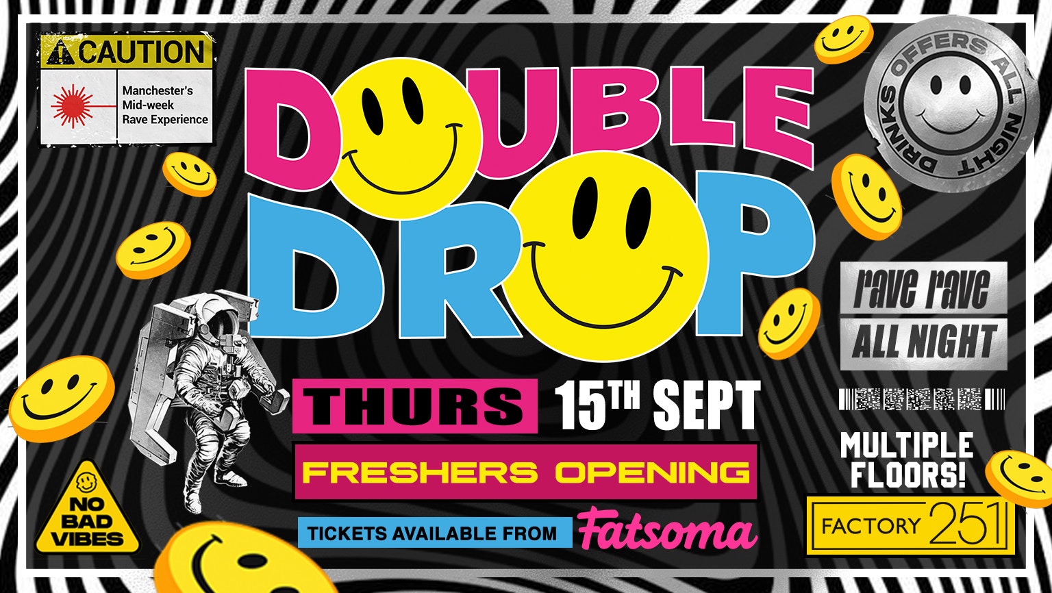 DOUBLE DROP ⚠️  FACTORY !! HUGE FRESHERS OPENING 🔊 MCR’s Rave Thursday 🙌