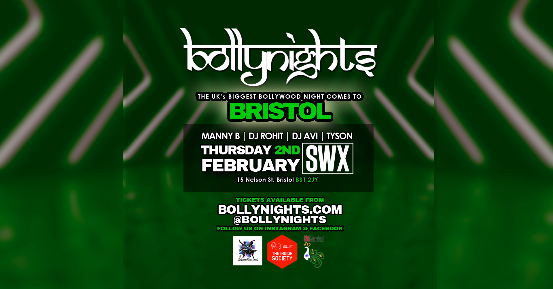 Bollynights Bristol – Thursday 2nd February | SWX