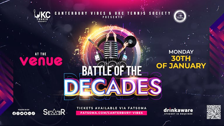Battle of the Decades @ The Venue by UKC Tennis Society