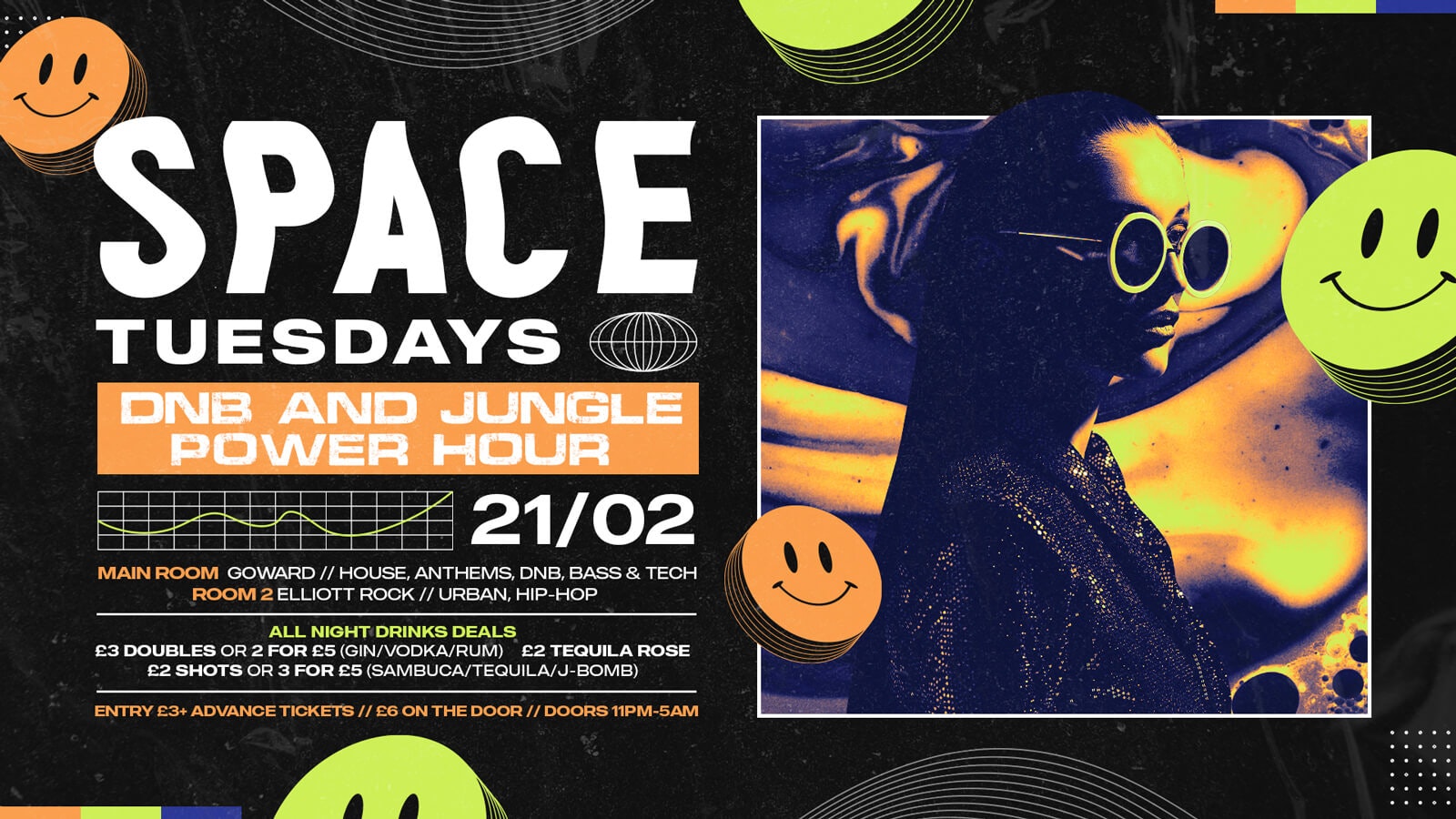 Space Tuesdays – DNB and Jungle Power Hour – 21st February