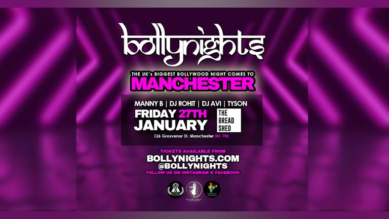 Bollynights Manchester - End of Exams (Student Only Event) | THE BREAD SHED