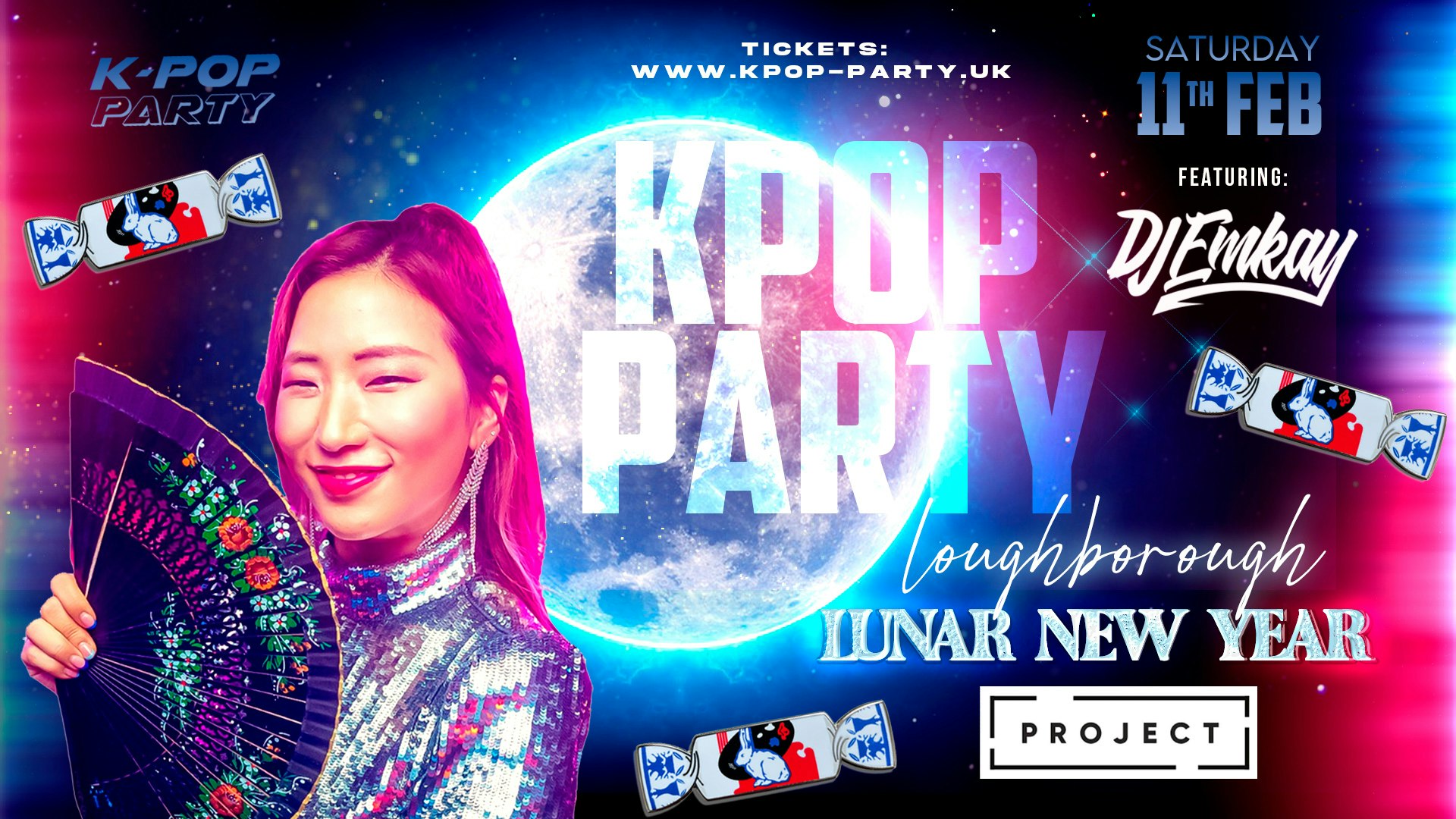 K-Pop Party Loughborough – LUNAR NEW YEAR WITH DJ EMKAY | Saturday 11th February