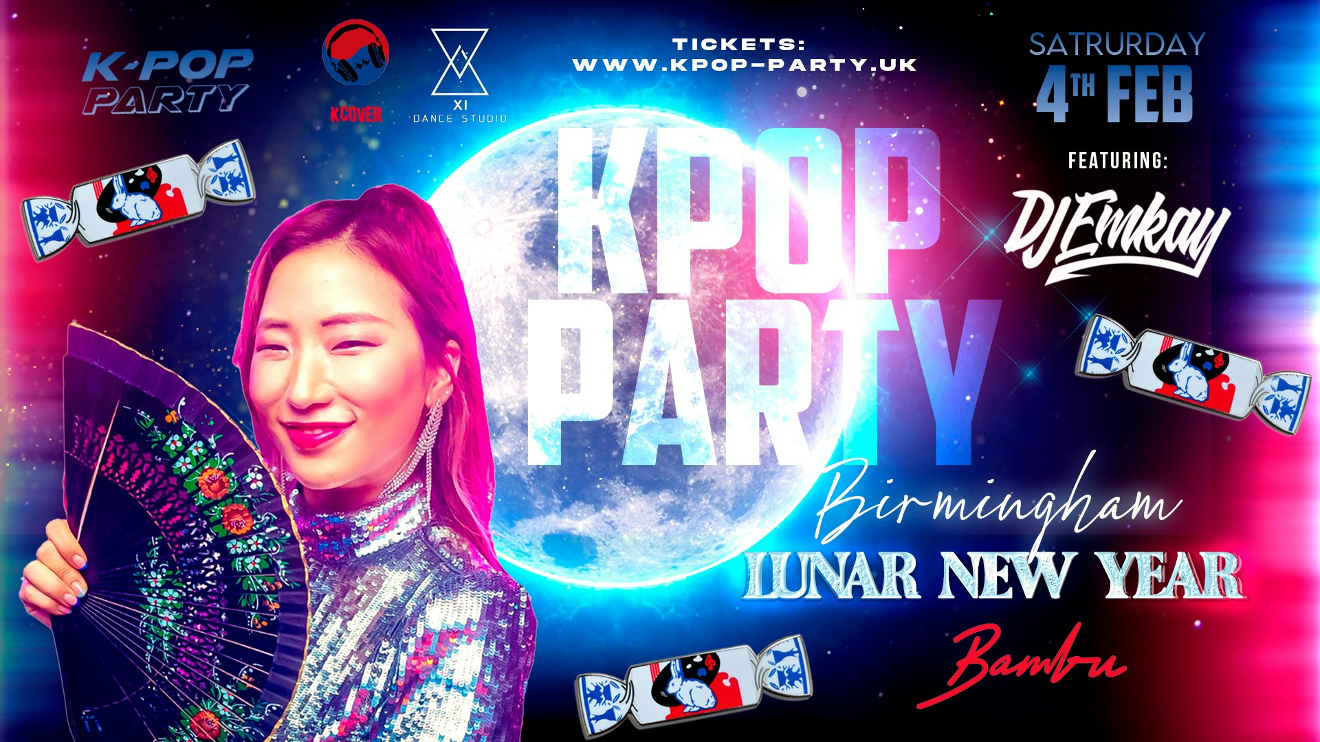 K-Pop Party Birmingham – LUNAR NEW YEAR with DJ EMKAY | Saturday 4th February