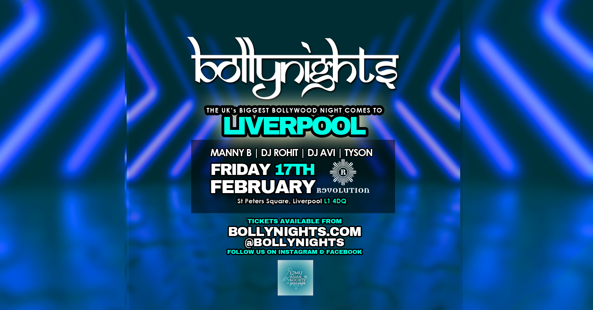 Bollynights Liverpool – Friday 17th February | Revolution