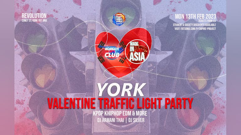 KOREAN CLUB YORK Valentine Party: Traffic Light Edition with UYKCS & YSJKCS on 13/2/23