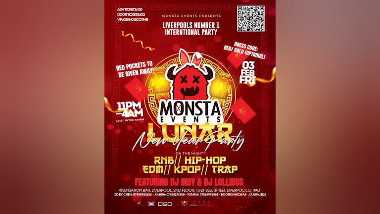 Monsta Liverpool Presents ‘Lunar New Year Celebration’