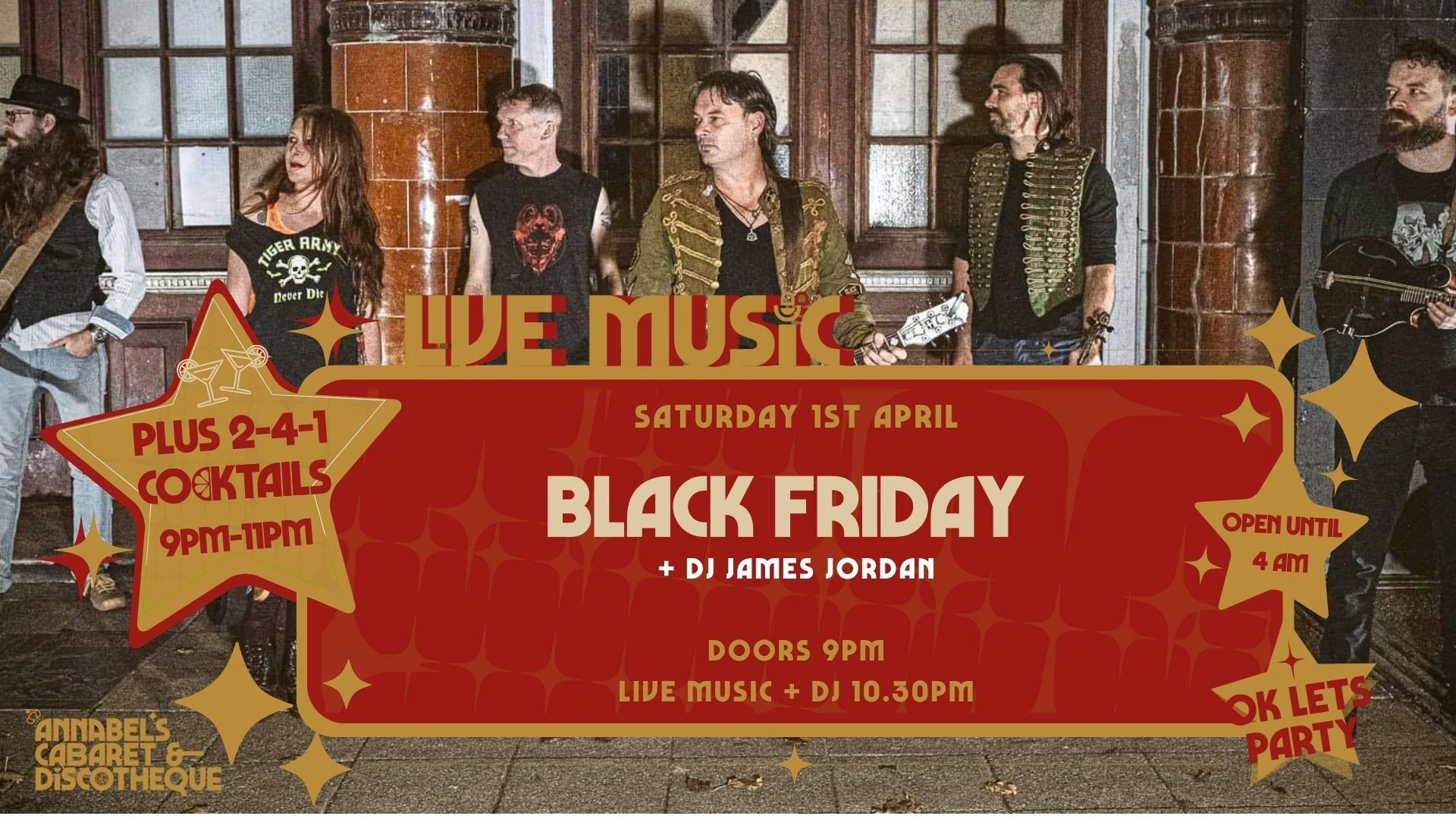 Live Music: BLACK FRIDAY // Annabel’s Cabaret & Discotheque