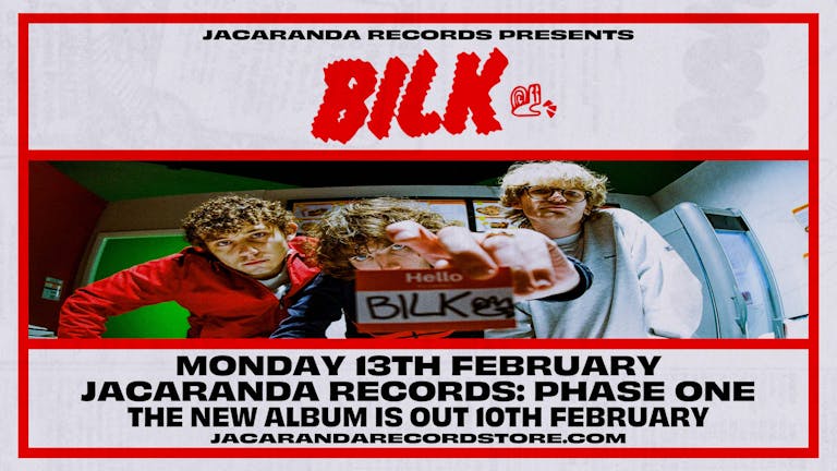 Bilk | Intimate & Stripped Back | Jacaranda Records Phase One