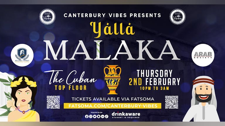 YALLA MALAKA @ THE CUBAN (Top Floor)