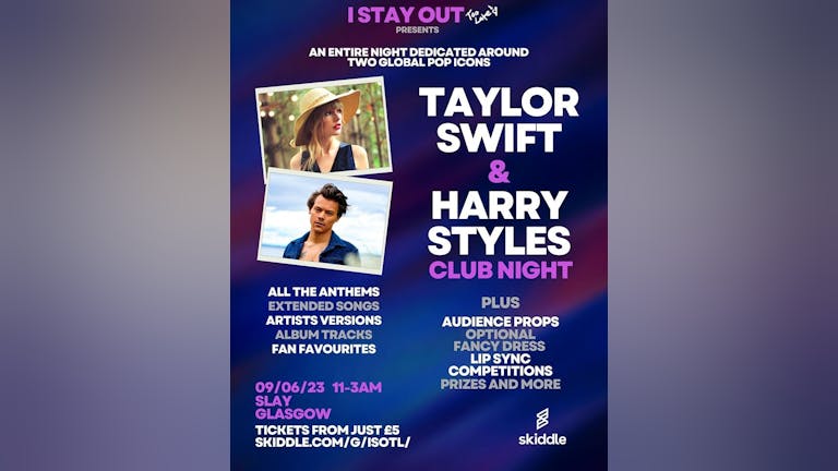 Taylor Swift vs Harry Styles Party Night - Glasgow