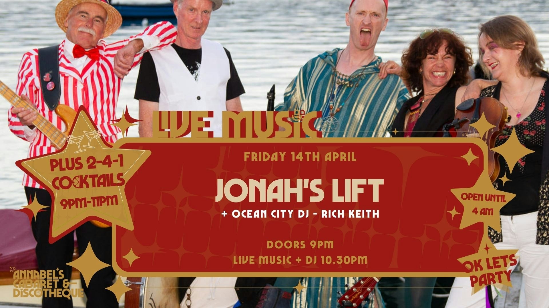 Live Music: JONAH’S LIFT // Annabel’s Cabaret & Discotheque