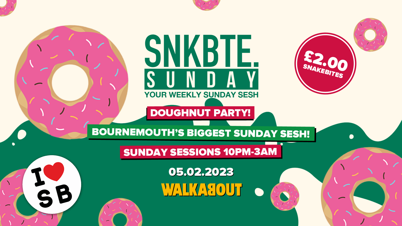 Snakebite Sundays @Walkabout // Krispy Kreme Doughnut Party!