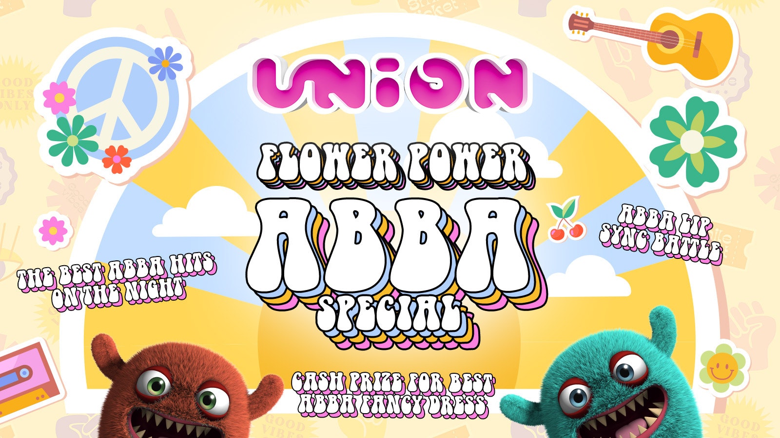 UNION TUESDAY’S PRESENTS FLOWER POWER ABBA SPECIAL