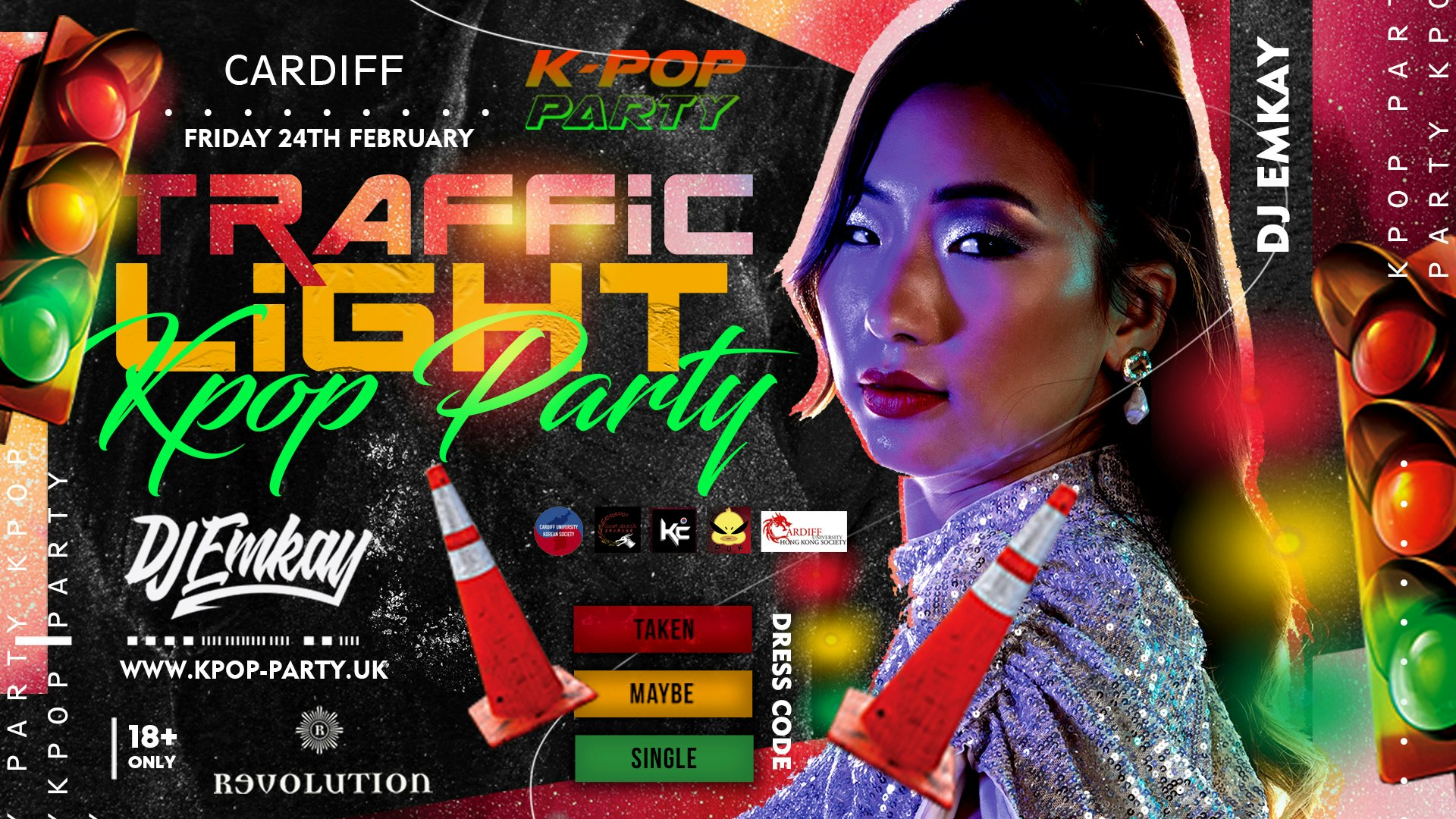 K-Pop Traffic Light Party Cardiff with DJ EMKAY | Friday 24th February