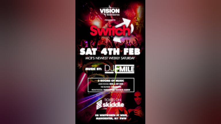 Switch Saturdays at Vision Nightclub 