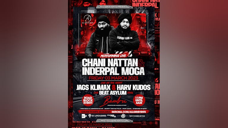 Chani Nattan x Inderpal Moga Live in Birmingham (Last 20 Tickets) 