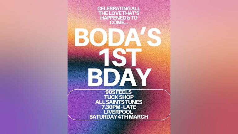 BODA's 1st birthday - 90s party 